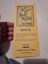 Vintage Brochure Travel Pamphlet Booklet Handout VTG Mary Koons Amish Quilts - £9.24 GBP