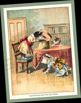 Children&#39;s WALL ART: Kittens Looking for Their Mittens 1890 Illustration... - £33.13 GBP