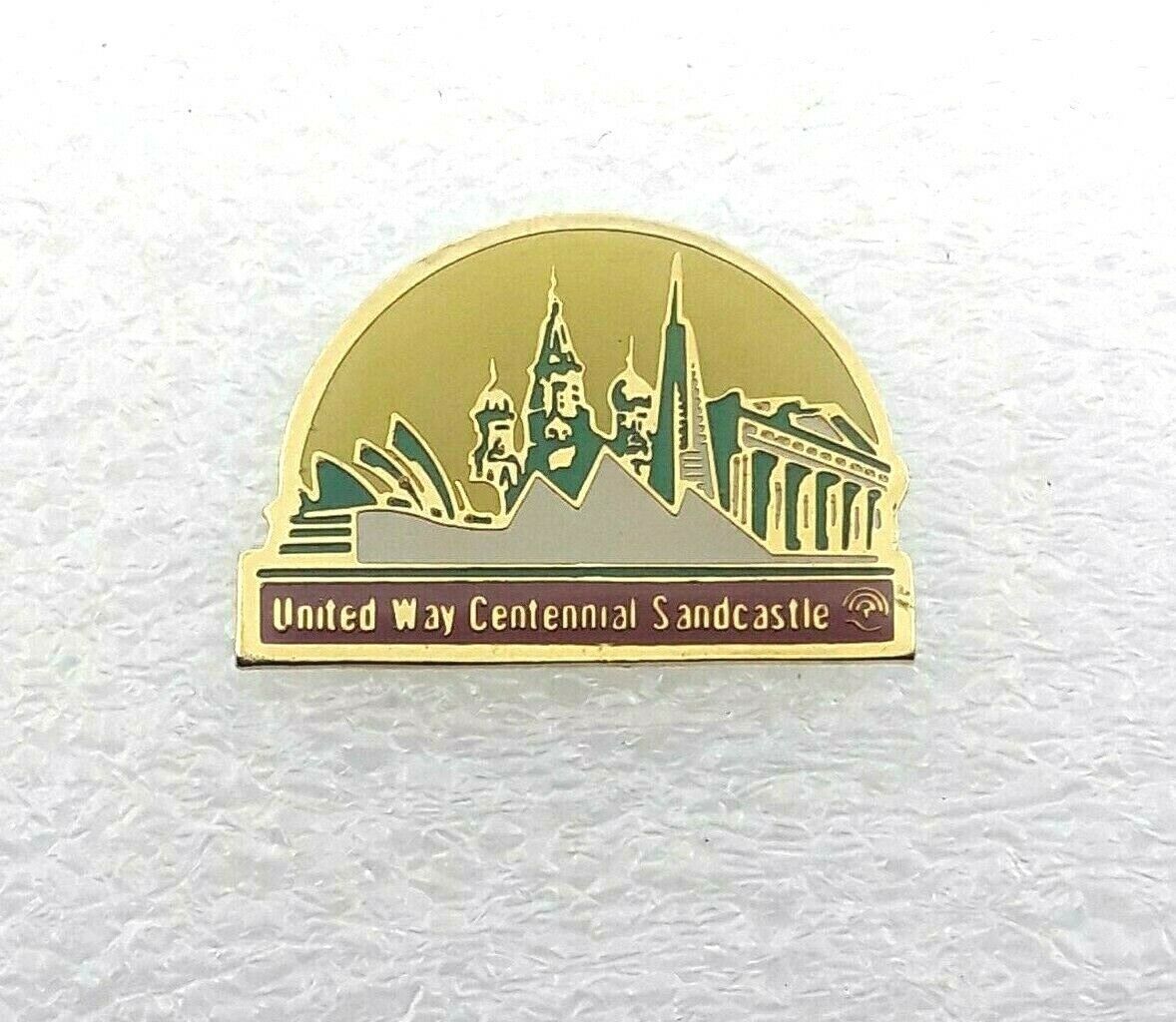 United Way Centennial Sandcastle Lapel Pin - EUC - $6.92