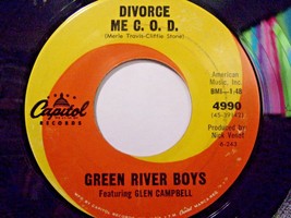 Green River Boysw/Glen Campbell-Divorce Me C.O.D/Dark as A Dungeon-45rpm-1963-EX - £7.91 GBP