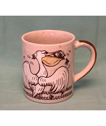 Vintage 1970s pelican mug coffee cup gray brown speckle with birds eatin... - $8.00