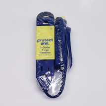 Protect Onn Mini 3 Outlet Blue Surge Protector With 2 USB Ports - Sealed - $21.04 CAD