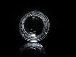 Versace Crystal Ashtray  Measures 6.25 inches diameter NIB image 8