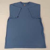 Carhartt 103178 445 Original Fit Men's Blue Cotton T-Shirt Short Sleeve Size M image 12