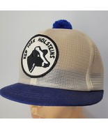 New York Holsteins Dairy Milkman Pom Mesh Back Hat Cap Blue White Milkin... - $23.75