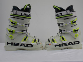 Head Raptor 80 RS White Downhill Alpine Ski Race Boots Men&#39;s Size 24.5 - £61.85 GBP