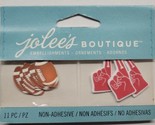 Jolee&#39;s Boutique Footballs And Foam Fingers 11 Pieces Non Adhesive - $8.90