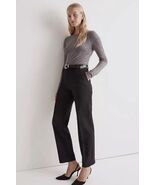 Madewell The Fairbanks Pant Black Size 0 Straight Leg Causal Business Tr... - €38,40 EUR