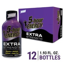 Grape Extra Strength 5 Hour Energy Shots 12 Pack - $34.99