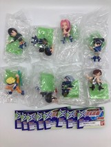 Bandai NARUTO Ninja Zukan Mini Figures Lot of 8 Complete Sasuke Lee Neji... - $59.80