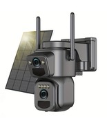 High Quality [10x Zoom] 360-degree Low-power CCTV Solar Panel Battery 2K... - $86.94