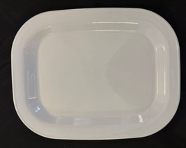 Corning Serving Platter Glass White Oven Microwave Safe 15&quot; x 11.5&quot; - $39.00