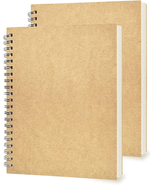 2 Pack College Ruled Notebook, Soft Yellow Cover Spiral Notebook, Memo N... - €9,22 EUR