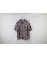 Troy Lee Designs Mens Medium Spell Out Baggy Fit Flannel Snap Button Shi... - $49.45