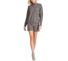 VIGOSS USA Womens Cable Knit Shorts Size-Medium Color-Gray - £45.07 GBP