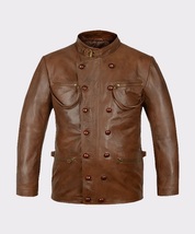 Celebrity Justice League Arthur Curry Leather Jacket For Men Biker Jacket - £126.40 GBP