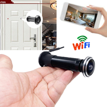 1080P HD 170D Wide angle Door peephole nanny small Wifi wireless camera ... - £59.75 GBP