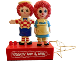 Raggedy Ann and Andy Doll Toothbrush Janex Toy Battery Op Vintage 1973 - £11.07 GBP