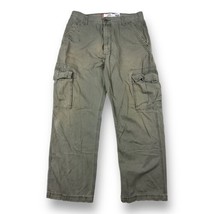 Vtg Levis Cargo Pants Mens Fits 35x31 Brown Loose Straight Y2K Baggy Ska... - $31.67