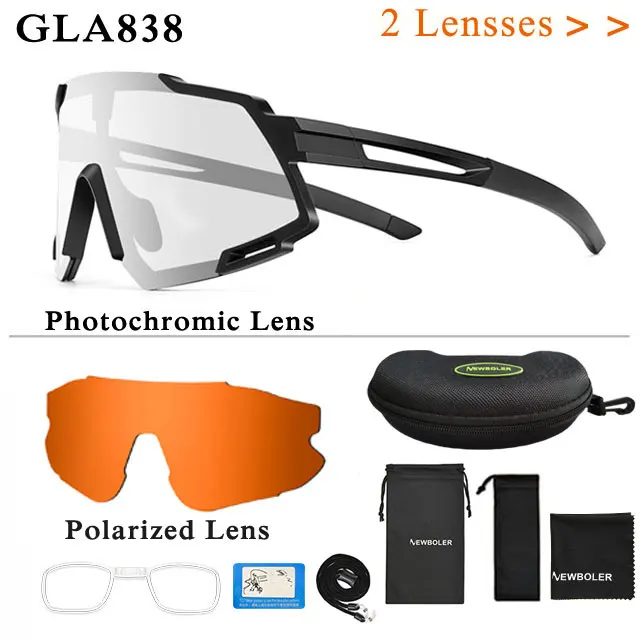 NEWBOLER Photochromic Cycling Gles Polarized Bicycle Gles  gles MTB Road Cycling - £114.33 GBP