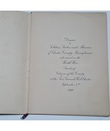 1919 antique WWI chester co pa SOLDIER SAILOR MARINES NAMES &amp; DINNER MENU - £175.96 GBP