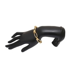 Hot Sale Punk Lock Chain Bracelet Bangle Women Men Armband Charm Rock Twisted Me - £8.42 GBP