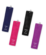 Surprizeshop Loch IN Einem Tri Fold Golf Handtuch Prize. Pink, Navy, Bla... - $21.93 CAD