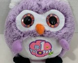 Hug Fun Plush Owl #1 Mom number one Mother&#39;s Day Purple pink big eyes fl... - £11.86 GBP