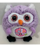 Hug Fun Plush Owl #1 Mom number one Mother&#39;s Day Purple pink big eyes fl... - £11.65 GBP