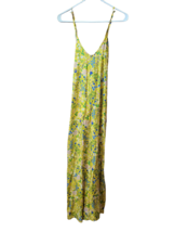 Women&#39;s Old Navy Yellow w/ Flowers Long Sundress - Sz M - New - £23.91 GBP