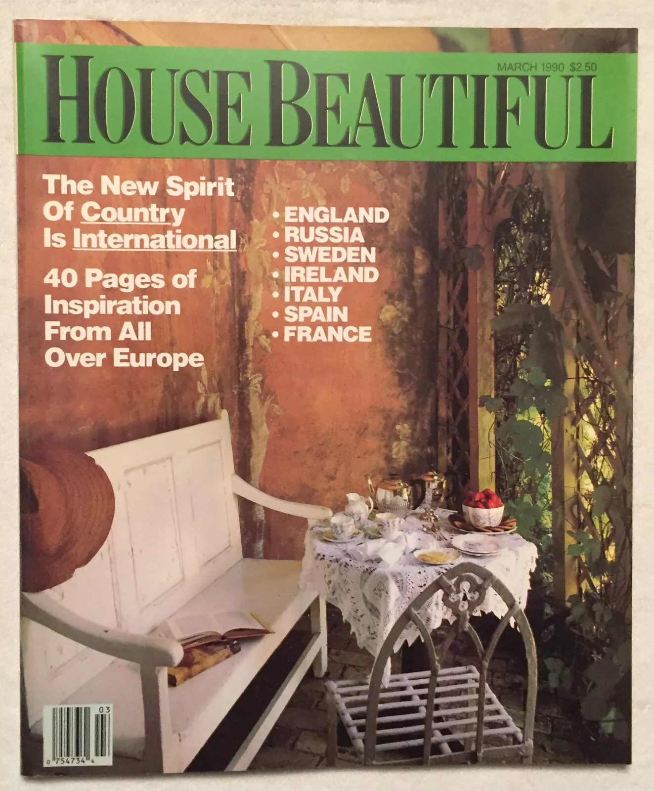 House Beautiful, March 1990 - $9.64 CAD