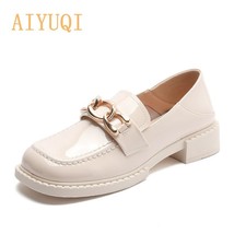 AIYUQI Genuine Leather Women Shoes Casual 2021 Spring New Square Toe British Sty - £66.24 GBP