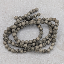 Picasso Jasper Gemstone Round Beads – 6mm - $7.95