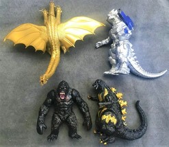 Godzilla Figure Set Mechagodzilla Monster King Kong Action Ghidorah Ghid... - £29.88 GBP