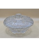 Vintage Lead Crystal-KIG MALAYSIA GLASS-6&quot; Vanity Candy-Rose Hearts-Pres... - $18.27 CAD
