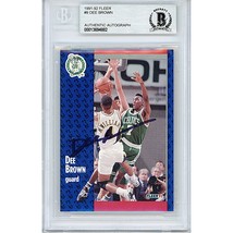 Dee Brown Boston Celtics Auto 1991 Fleer Beckett Autographed On-Card Beckett - £63.48 GBP