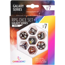 Gamegenic Galaxy Series RPG Dice Set 7pcs - Mars - £24.44 GBP