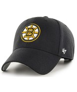 Boston Bruins NHL '47 MVP Black Primary Logo Hat Cap Adult Men's Adjustable - $24.99