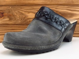 Softspots Size 7.5 Mule Heel Gray Leather M Width - £15.60 GBP