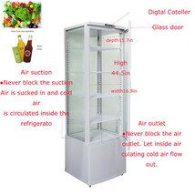 110V 62Gallon Vertical Refrigerated Cake Display Cabinet Automatic Defrosting US - £1,352.66 GBP