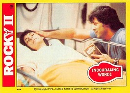 1979 Topps Rocky II #18 Encouraging Words Adrian Balboa Rocky Stallone - £0.71 GBP