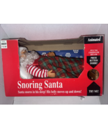 Vintage 1993 Gemmy North Pole Animated Snoring Santa In Original Box - $29.99