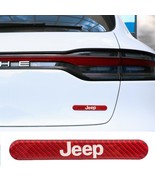 Brand New 1PCS Jeep Real Carbon Fiber Red Car Trunk Side Fenders Door Ba... - $10.00