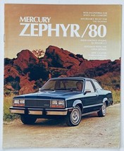 1980 Mercury Zephyr Dealer Showroom Sales Brochure Guide Catalog - £7.48 GBP