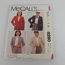 McCalls 8290 Sewing Pattern Women Size 10 Jacket Blazer Vintage 1982 Uncut - £6.05 GBP