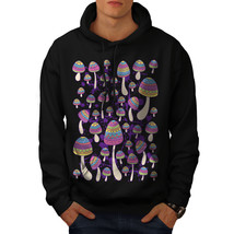 Artsy Mushroom Head Sweatshirt Hoody Funny Wood Men Hoodie - $20.99