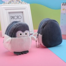 Cute Penguin Plush Mini Wallet Soft Positive Energy Penguin Plush Coin P... - $21.47
