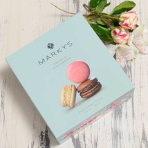 French Almond Macarons Assortment - Blue Box - 12 pc box - £25.85 GBP