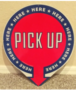 Authentic Jimmy Johns PICK UP HERE Round Metal Tin Food Sign 17&quot;w x 20&quot;h... - £39.32 GBP