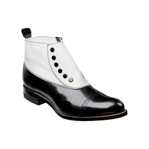 00026 , Stacy Adams Shoes High Top with Studs Spats Leather Two Tone All Colors image 3